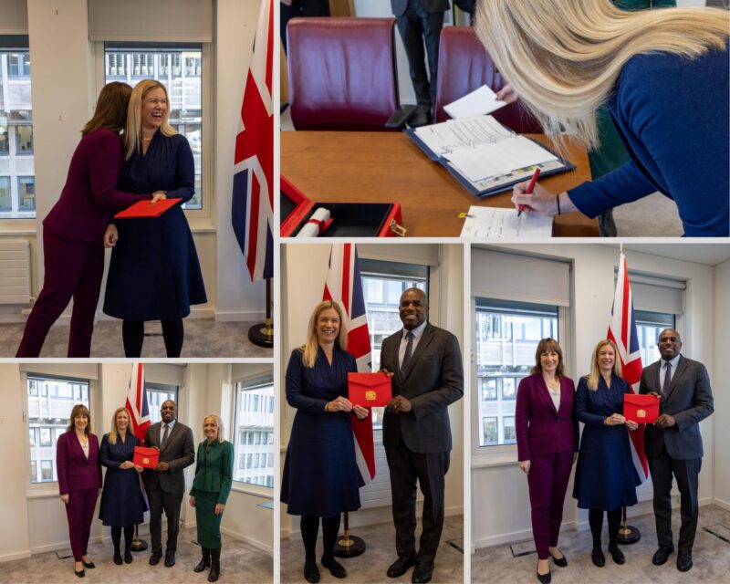 Ellie being sworn in as a KC