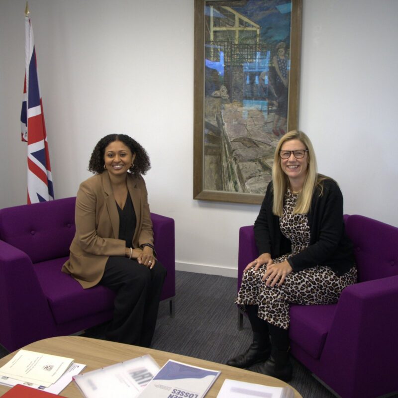 Ellie meeting with Andrea Simon the London Victims